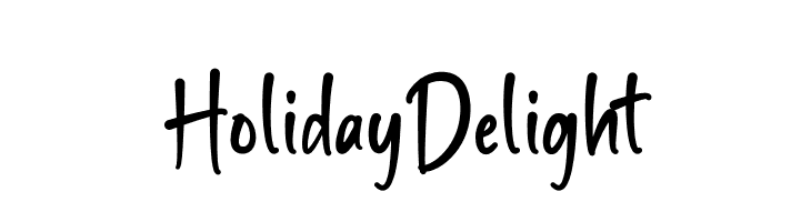 Holiday Delight  font caratteri gratis