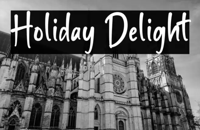 Holiday Delight Caratteri examples