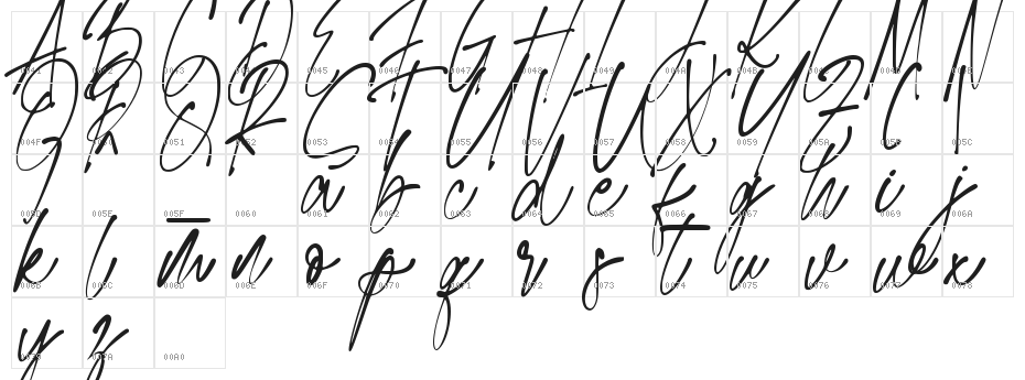 Holiday Doodle Character Map