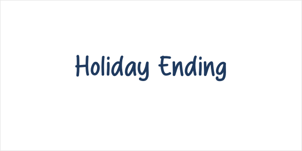 Holiday Ending Logo