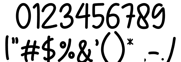 Holiday Family Font OTHER CHARS