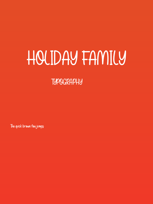 Holiday Family Poster