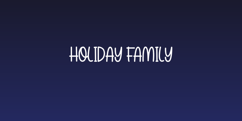 Holiday Family Social Header