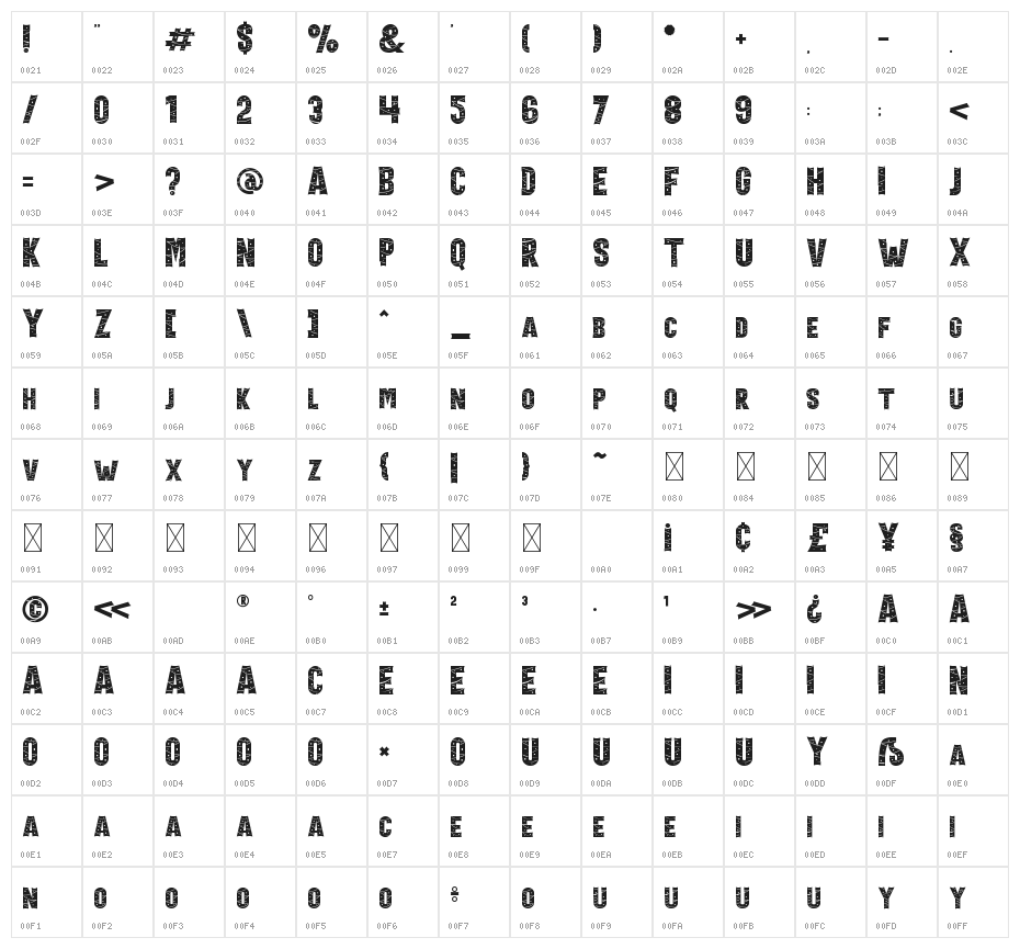 Holiday Harmony Decoration 2 Character Map