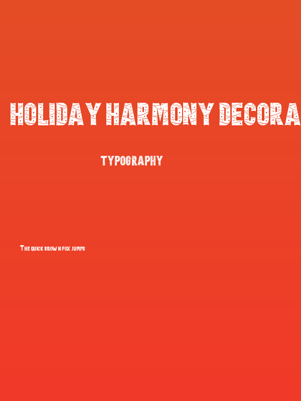 Holiday Harmony Decoration 2 Poster