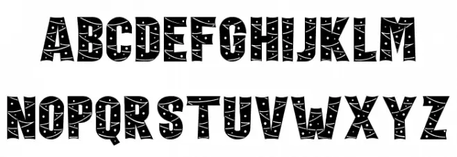 Holiday Harmony Decoration 2 Font LOWERCASE