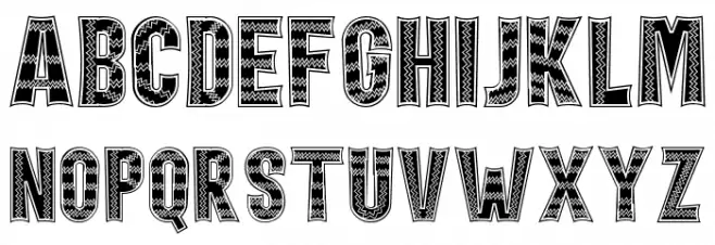 Holiday Harmony Decoration フォント 大文字