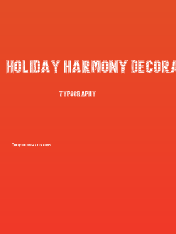 Holiday Harmony Decoration Poster