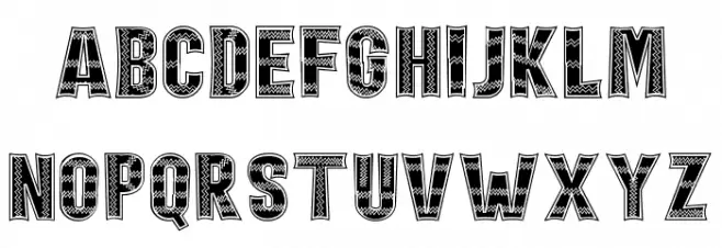 Holiday Harmony Decoration フォント 小文字