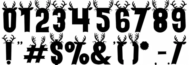Holiday Harmony Deer フォント その他の文字