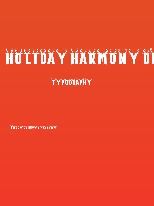 Holiday Harmony Deer Poster