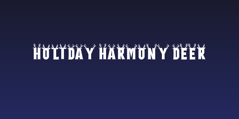 Holiday Harmony Deer Social Header