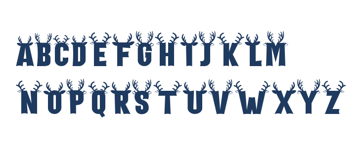 Holiday Harmony Deer Lowercase