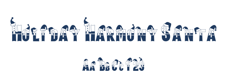 Holiday Harmony Santa Font Preview