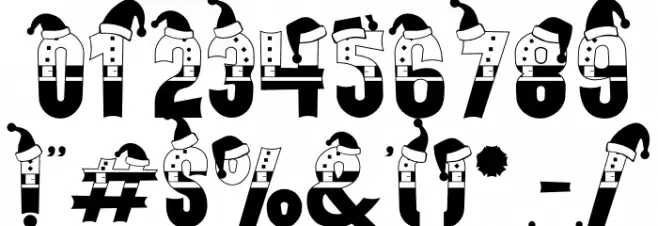 Holiday Harmony Santa フォント その他の文字