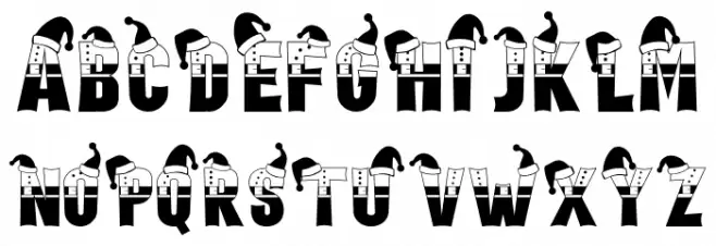 Holiday Harmony Santa フォント 小文字