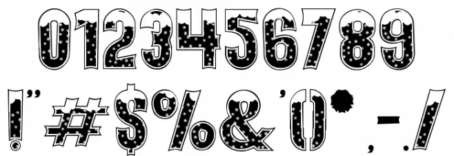 Holiday Harmony Snow フォント その他の文字