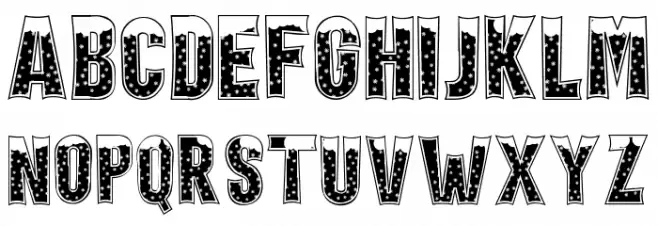 Holiday Harmony Snow フォント 大文字