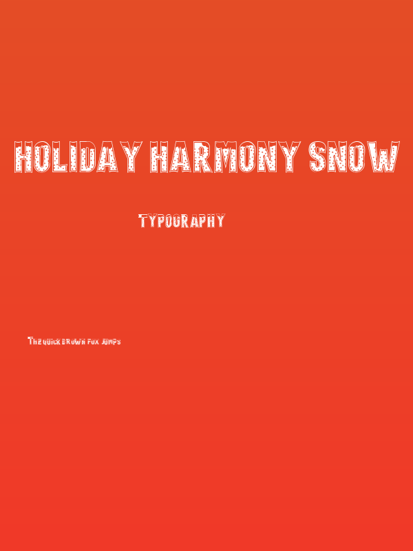 Holiday Harmony Snow Poster