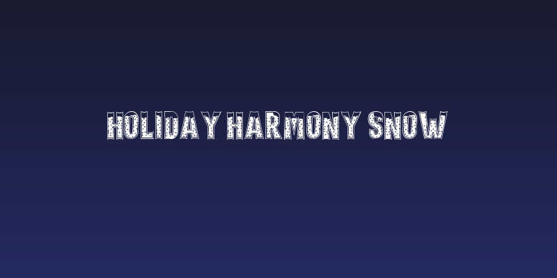 Holiday Harmony Snow Social Header