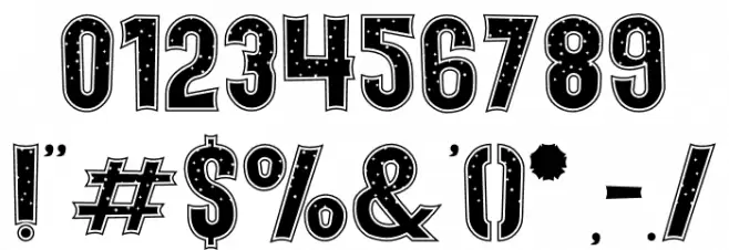 Holiday Harmony Star フォント その他の文字