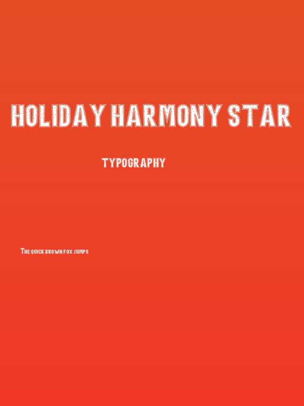 Holiday Harmony Star Poster