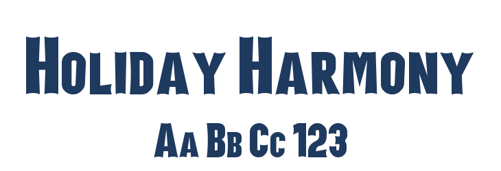Holiday Harmony Font Preview