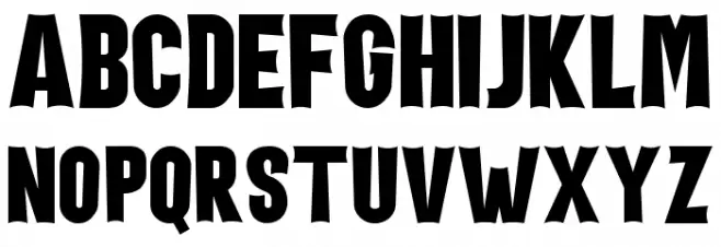 Holiday Harmony フォント 大文字