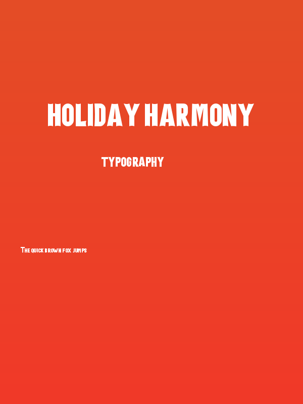 Holiday Harmony Poster
