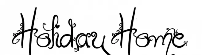 Holiday Home  Frei Schriftart Herunterladen