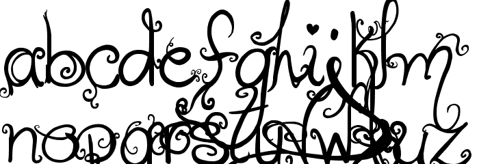 Holiday Home Font LOWERCASE