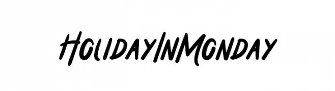 Holiday In Monday  les polices de caractères gratuit tlcharger