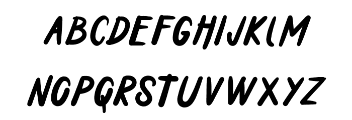 Holiday In Monday Font LOWERCASE