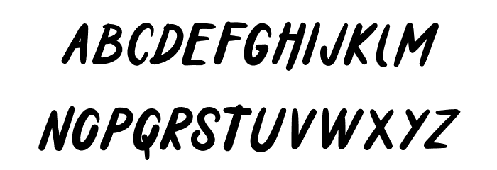 Holiday In Monday Font LOWERCASE