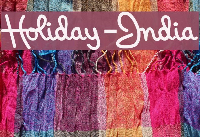 Holiday-India フォント examples
