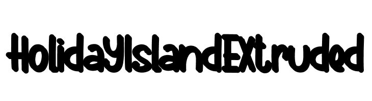 Holiday Island Extruded  Frei Schriftart Herunterladen