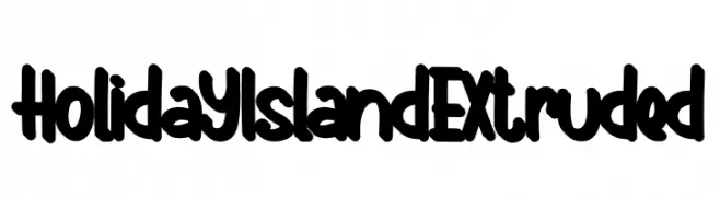 Holiday Island Extruded  フリーフォントのダウンロード
