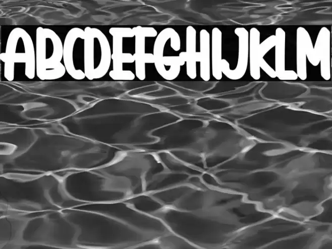 Holiday Island Extruded Font examples