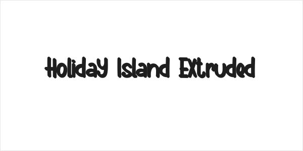 Holiday Island Extruded Logo