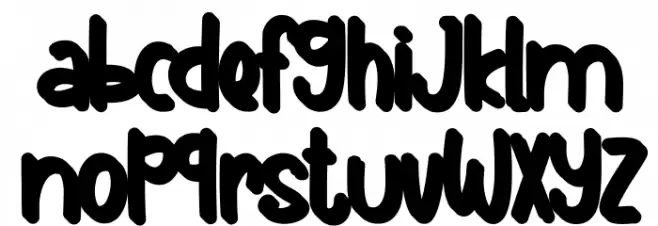 Holiday Island Extruded Font Litere mici