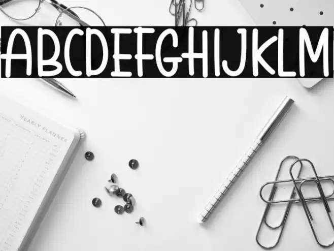 Holiday Island Caratteri examples