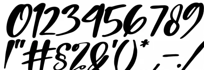Holiday Italic Font OTHER CHARS