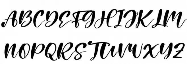 Holiday Italic Font UPPERCASE