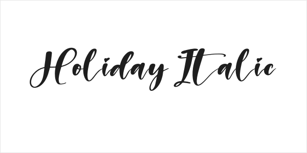 Holiday Italic Logo
