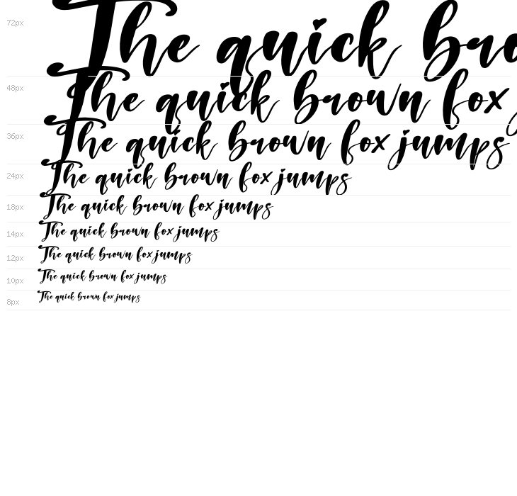 Holiday Italic Waterfall