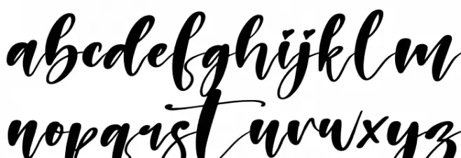 Holiday Italic Caratteri MINUSCOLO
