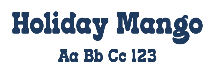 Holiday Mango Font Preview