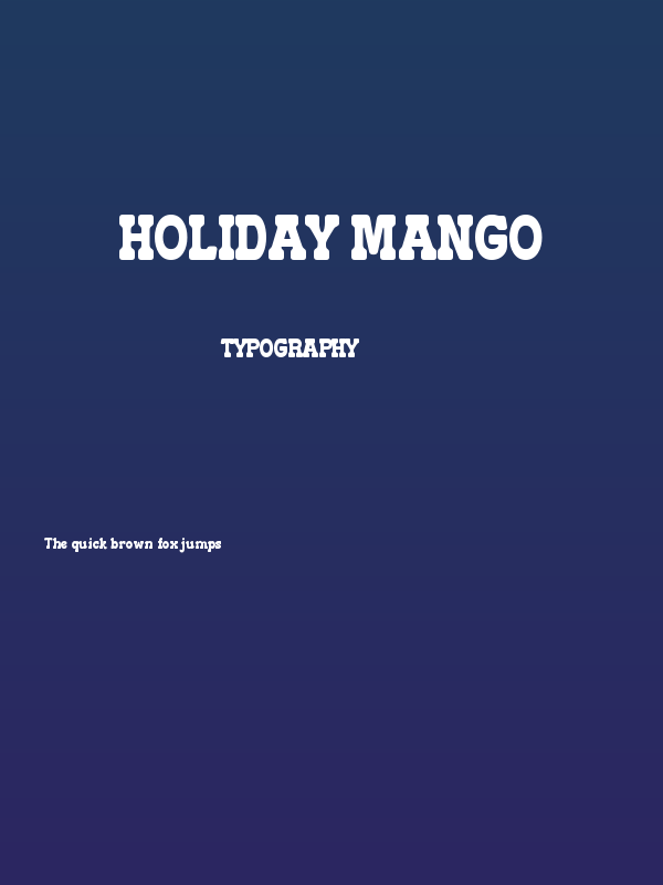 Holiday Mango Poster