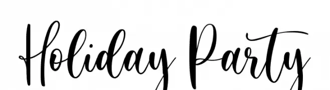 Holiday Party  Frei Schriftart Herunterladen