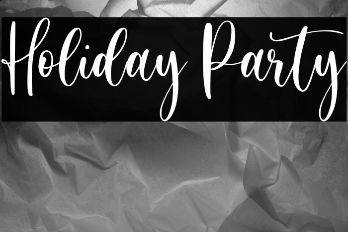 Holiday Party Example 3